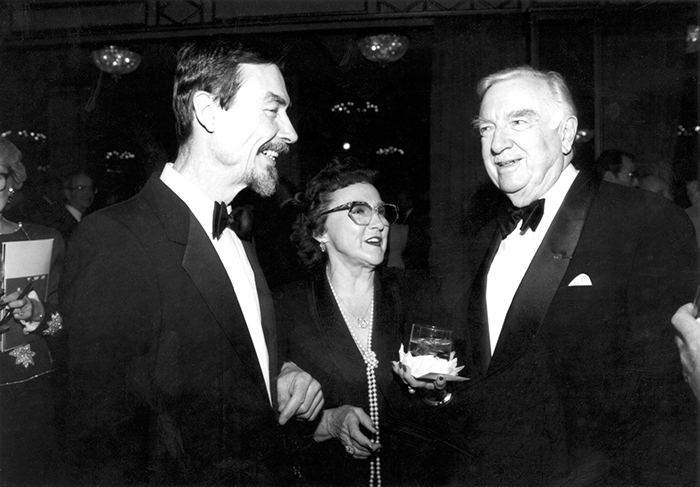 Carver with Walter Cronkite and his wife